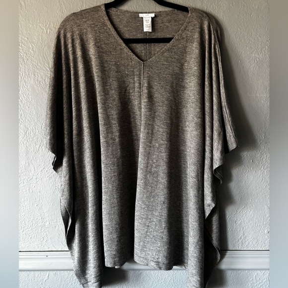 J. Jill | wool blend | poncho | sweater |lightweight | OSFM - Picture 1 of 10
